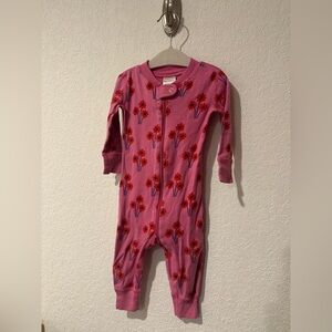 Hanna Andersson Pink Floral Footie